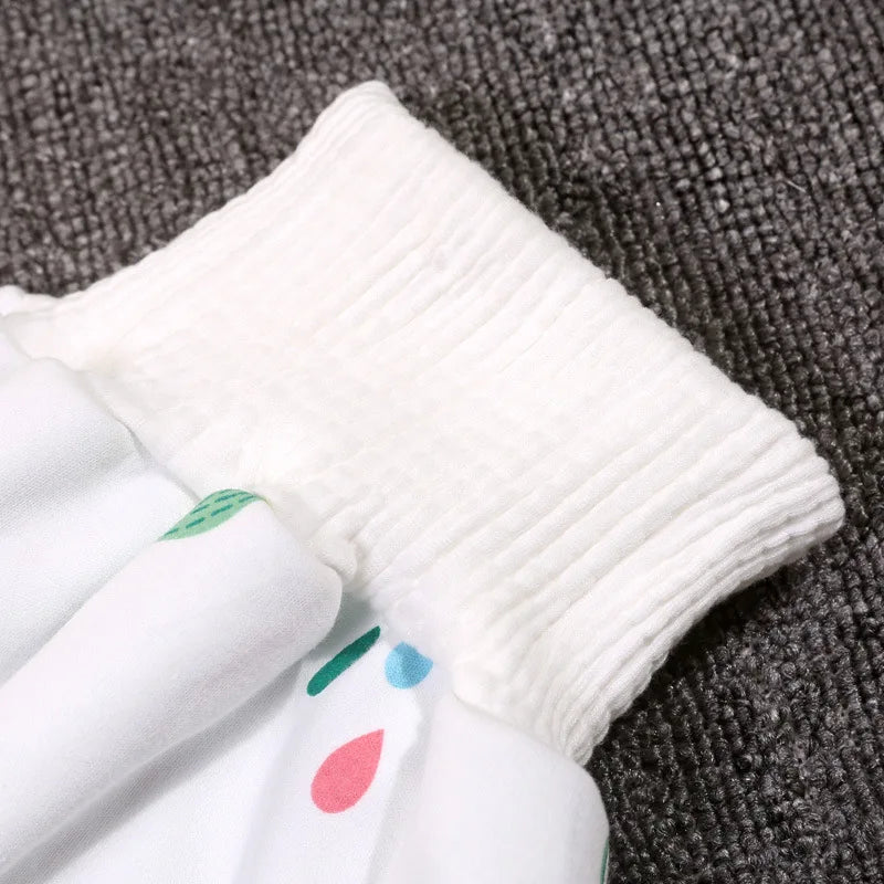 The new four seasons cotton soft baby high-waisted waterproof. leakproof. comfortable. breathable and urine-proof skirt